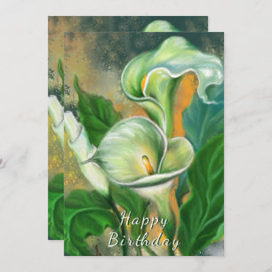 Happy Birthday - Beautiful Calla Lily Flower