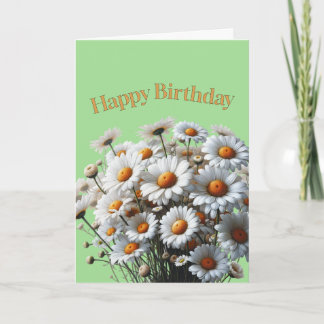 Happy Birthday Beautiful Daisies Card