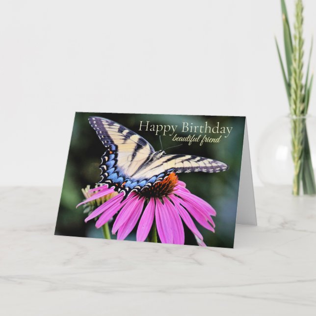 Happy Birthday Beautiful Friend Card (Front)