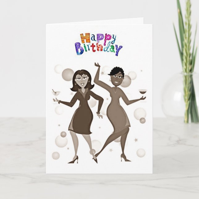 HAPPY BIRTHDAY **BEAUTIFUL LADY*** CARD (Front)