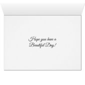 Happy Birthday Beautiful Orange Sunset Beach Card (Inside Horizontal (Bottom))