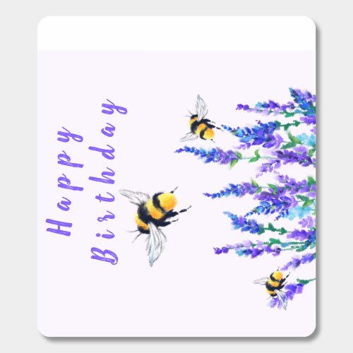 Happy Birthday _ Beautiful Spring Flowers and Bees Breath Savers Mints