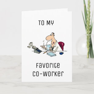 HAPPY BIRTHDAY BECUZ YOU "COUNT" FAV CO-WORKER CARD