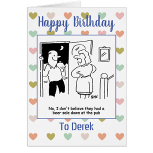 Happy Birthday Beer Drinker Cards