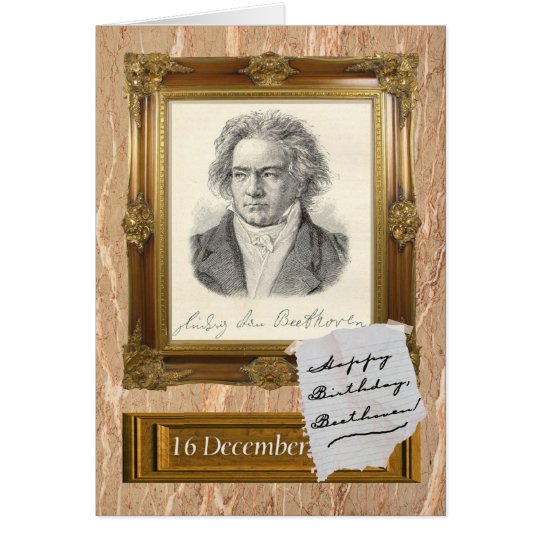 Happy Birthday, Beethoven Card | Zazzle.com