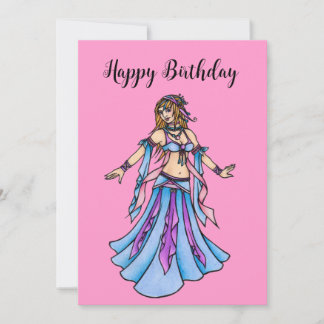 Happy Birthday Belly Dance card