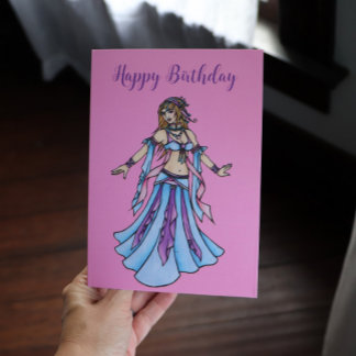 Happy Birthday  Belly Dance card