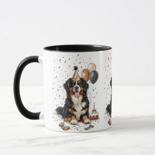 Happy Birthday Bernese Mountain Dog Mug