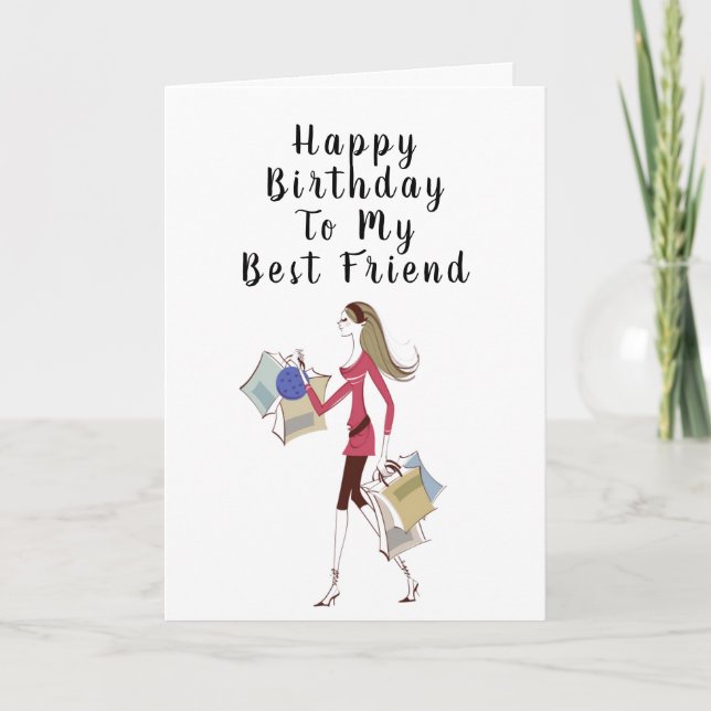 HAPPY BIRTHDAY ***BEST FRIEND*** CARD (Front)