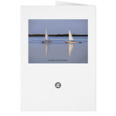 Happy Birthday Best Friend Side by Side Sailboats (Back)