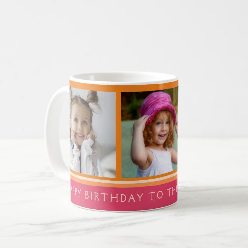 Happy Birthday Best Grandma Photo Collage Mug