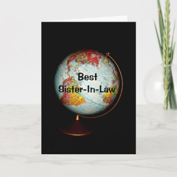 Happy Birthday Best Sister-in-law On Earth Card by MortOriginals at Zazzle