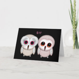 Happy Birthday BFF Owl Card