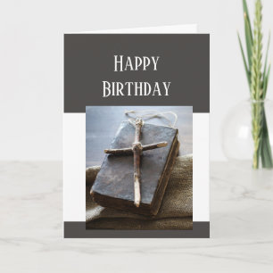 Happy Birthday Bible Cross Love Respect Card