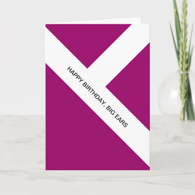 happy birthday, big ears card (Front)