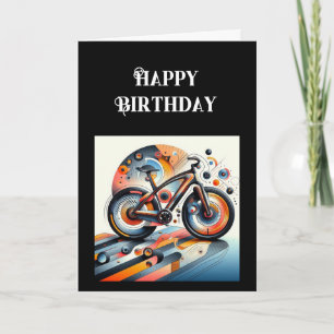Happy Birthday Bike Inspirational Card