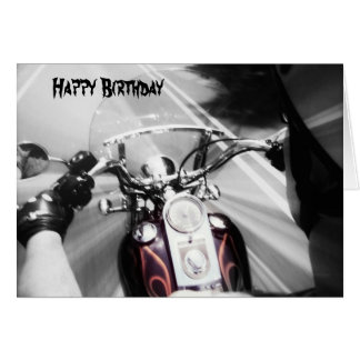 Happy Birthday Biker Cards - Invitations, Greeting & Photo Cards | Zazzle