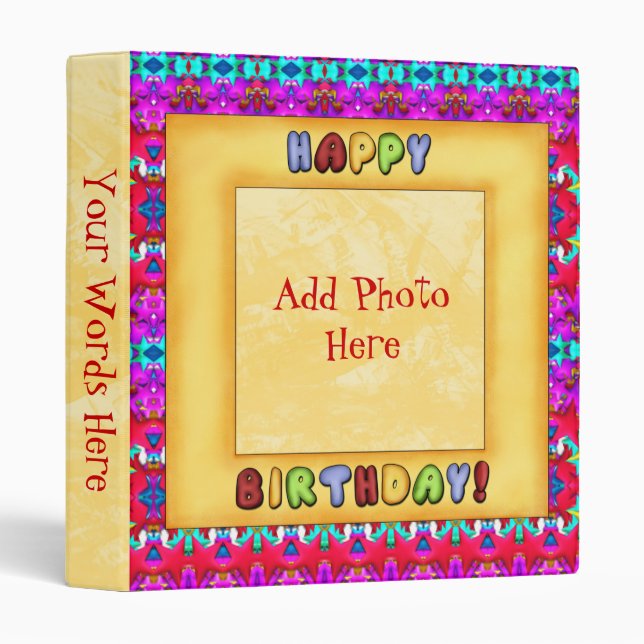 Happy Birthday Binder (Front/Spine)