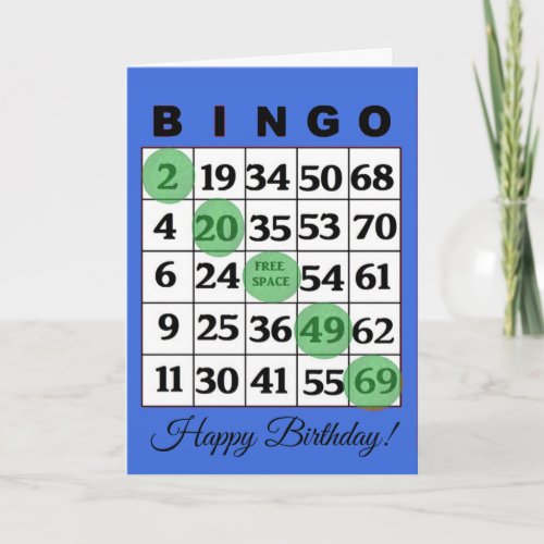 Happy Birthday BINGO Card