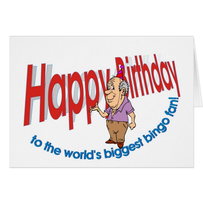 Happy Birthday, Bingo Fan Greeting Cards