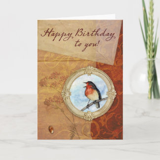 Happy Birthday Bird Card