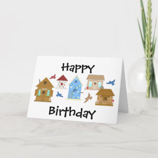 Happy Birthday Bird House CARD