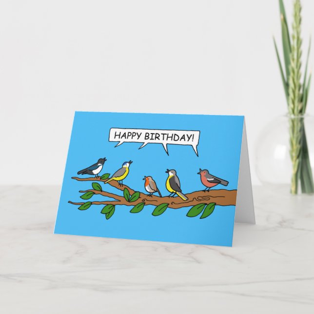 Happy Birthday Birdwatcher Card (Front)