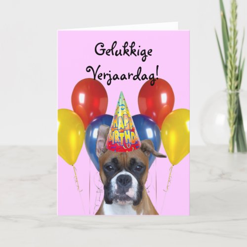 Happy birthday Birthday Boxer Greeting Card