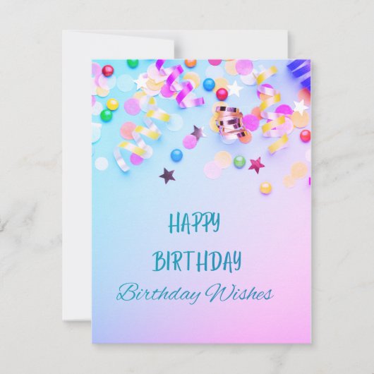 Happy Birthday-Birthday Wishes (Front)