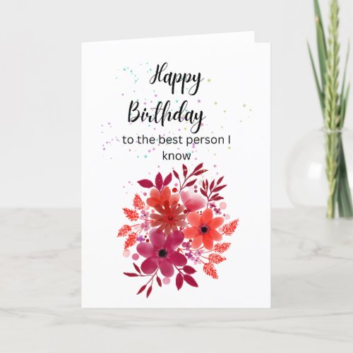 Happy Birthday _ blank card