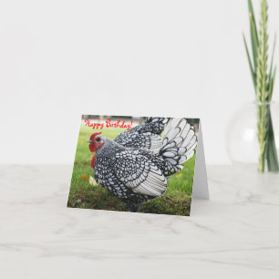 Happy Birthday, Blank, Rooster Card