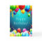 Happy Birthday - Blue Colored Balloons - Customize