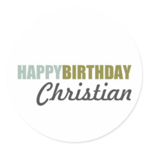 Happy Birthday Blue Green Grey