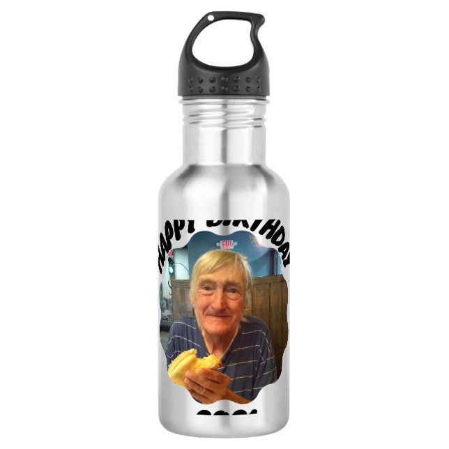 Happy Birthday Bob 2021 Water Bottle (Front)