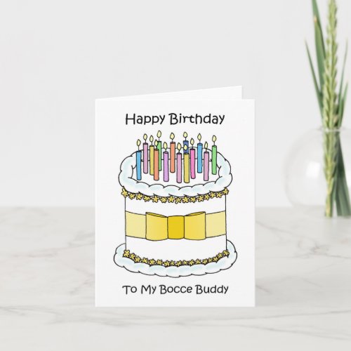 Happy Birthday Bocce Buddy Card
