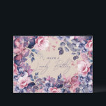 Happy Birthday Boho Purple Garden Floral Champagne Card<br><div class="desc">A modern and beautiful birthday card featuring a romantic garden floral design. Perfect for any age birthday.</div>