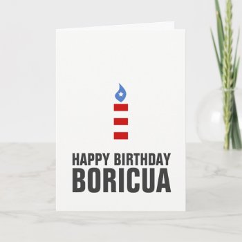 Happy Birthday Boricua  Puerto Rico Card by nuestraherenciaco at Zazzle
