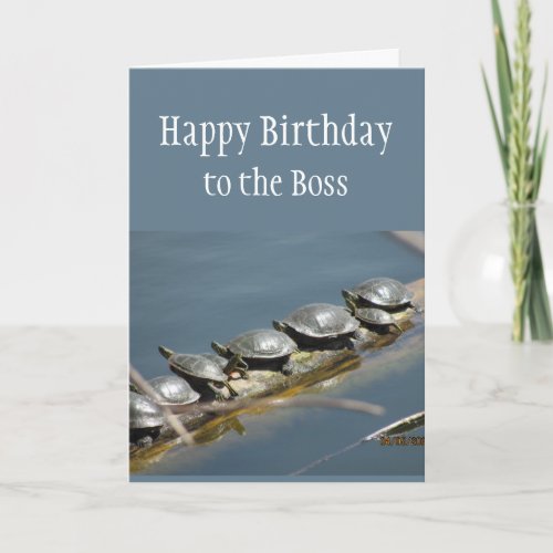 Happy Birthday Boss Appreciation All of Us Card