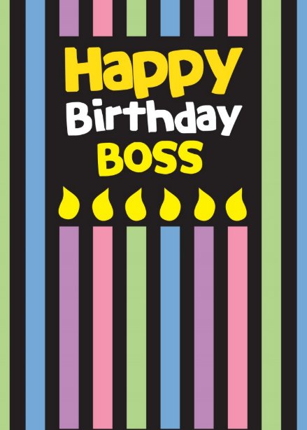 Happy Birthday BOSS! Card