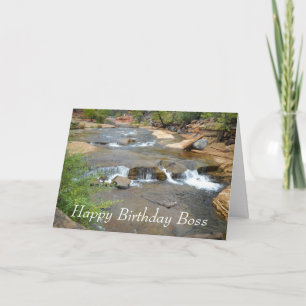 Happy Birthday Boss Card