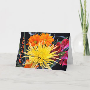 Happy Birthday Boss Floral Card