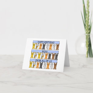 Happy Birthday Boss From Everyone Card