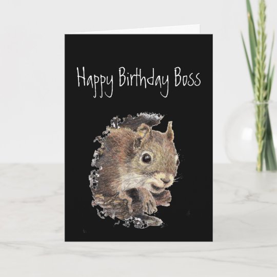 HAPPY BIRTHDAY BIG BOSS LADY! CARD | Zazzle.com