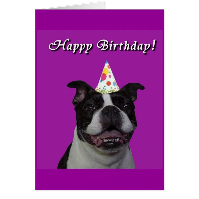 Happy Birthday Boston Greeting Card