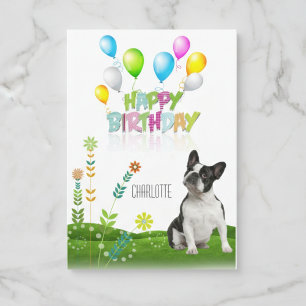 Happy Birthday Boston Terrier Card