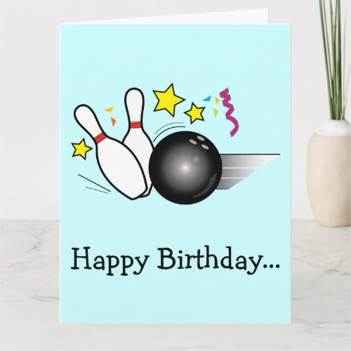 Happy Birthday Bowling from the Whole Gang Card