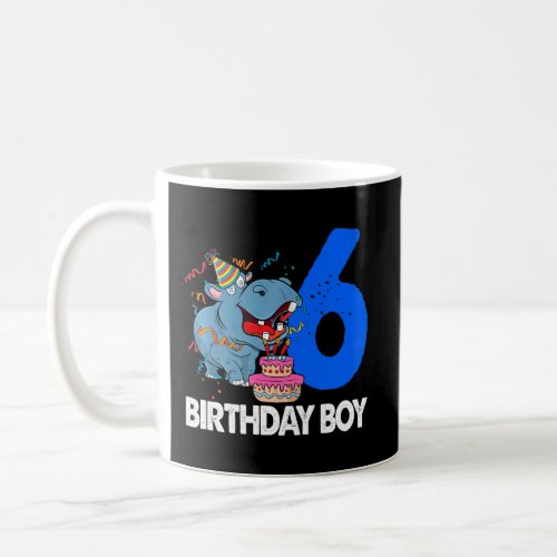 Happy Birthday Boy 6  Women Hippopotamus Party  1  Coffee Mug