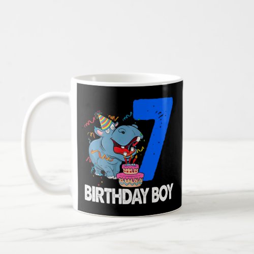 Happy Birthday Boy 7  Women Hippopotamus Party  1  Coffee Mug