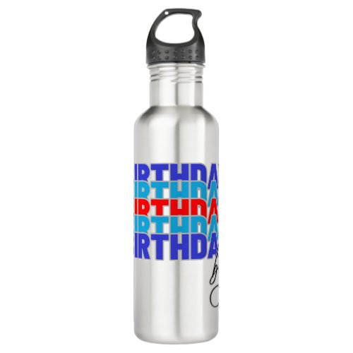 Happy birthday boy Celebrating your birthday Stainless Steel Water Bottle