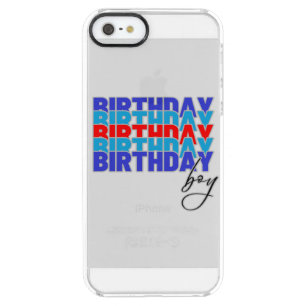 Happy birthday boy. Celebrating your birthday... Clear iPhone SE/5/5s Case